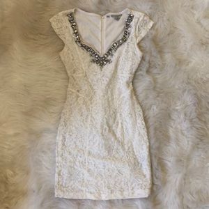 Guess LA White Lace Mini Dress size XS